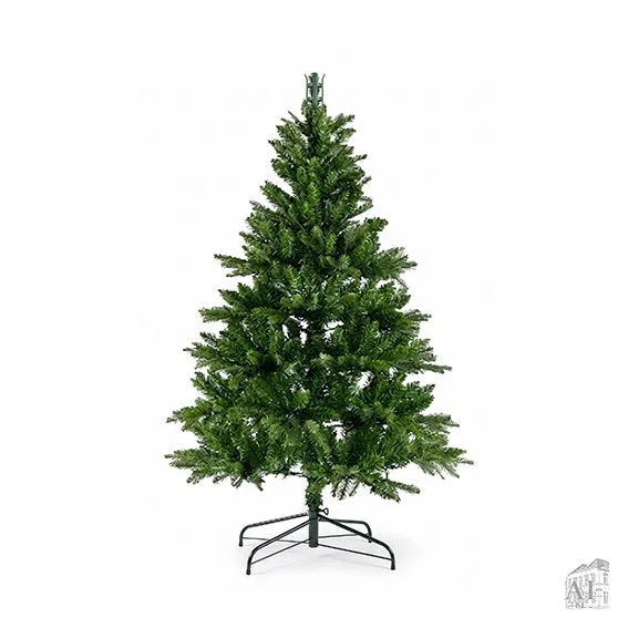 Kunstigt juletræ 180 cm med afstivet top og metalfod