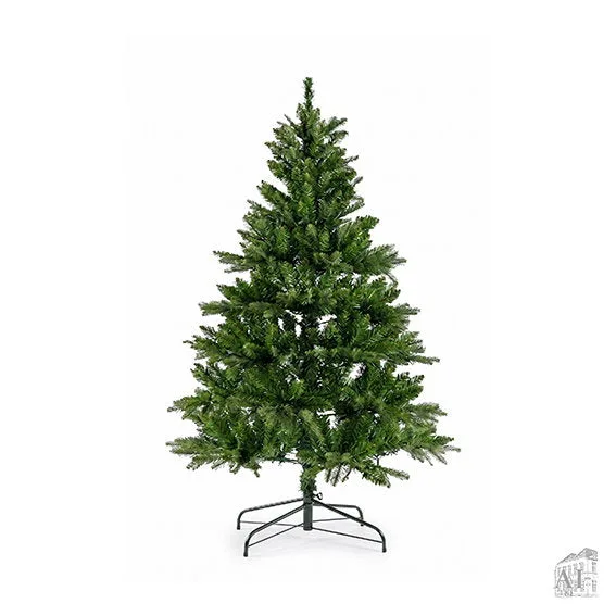 Kunstigt juletræ 210 cm med afstivet top og metalfod